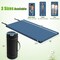 Memory Foam Outdoor Camping Mat Foldable Sleeping Pad with Waterproof Plush Cover and Carry Strap